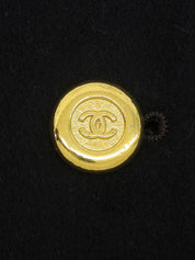 CC Mark Button Double-Breasted Long Coat Navy