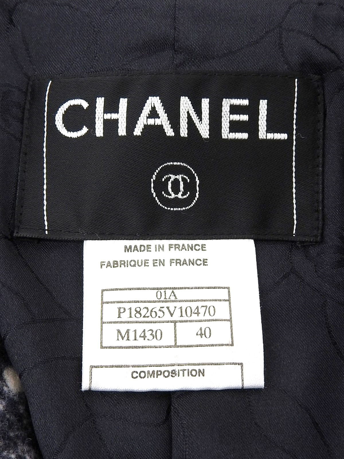 2001 Tweed CC Mark Button Jacket Blue/Gray