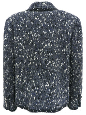 2001 Tweed CC Mark Button Jacket Blue/Gray