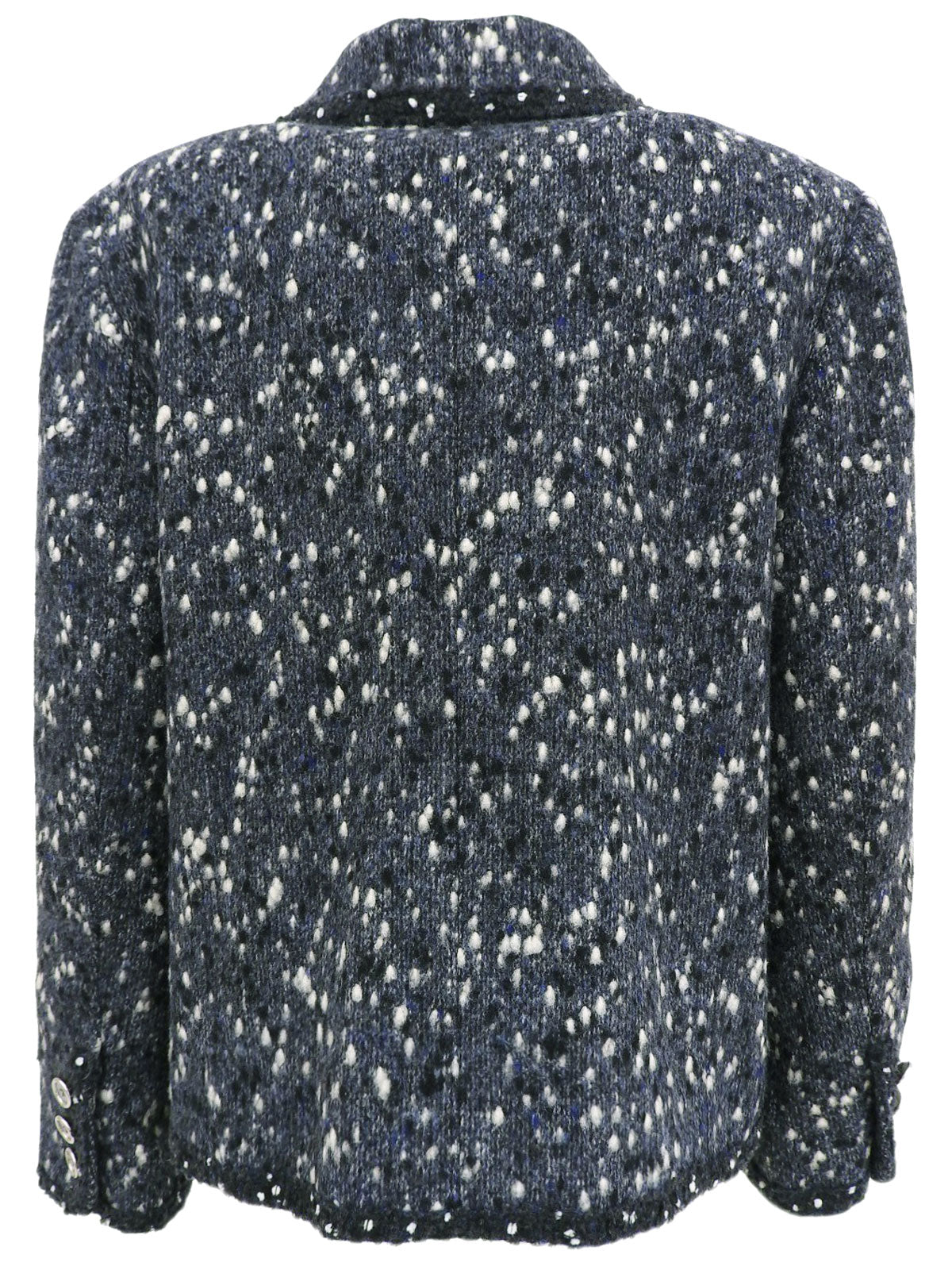 2001 Tweed CC Mark Button Jacket Blue/Gray