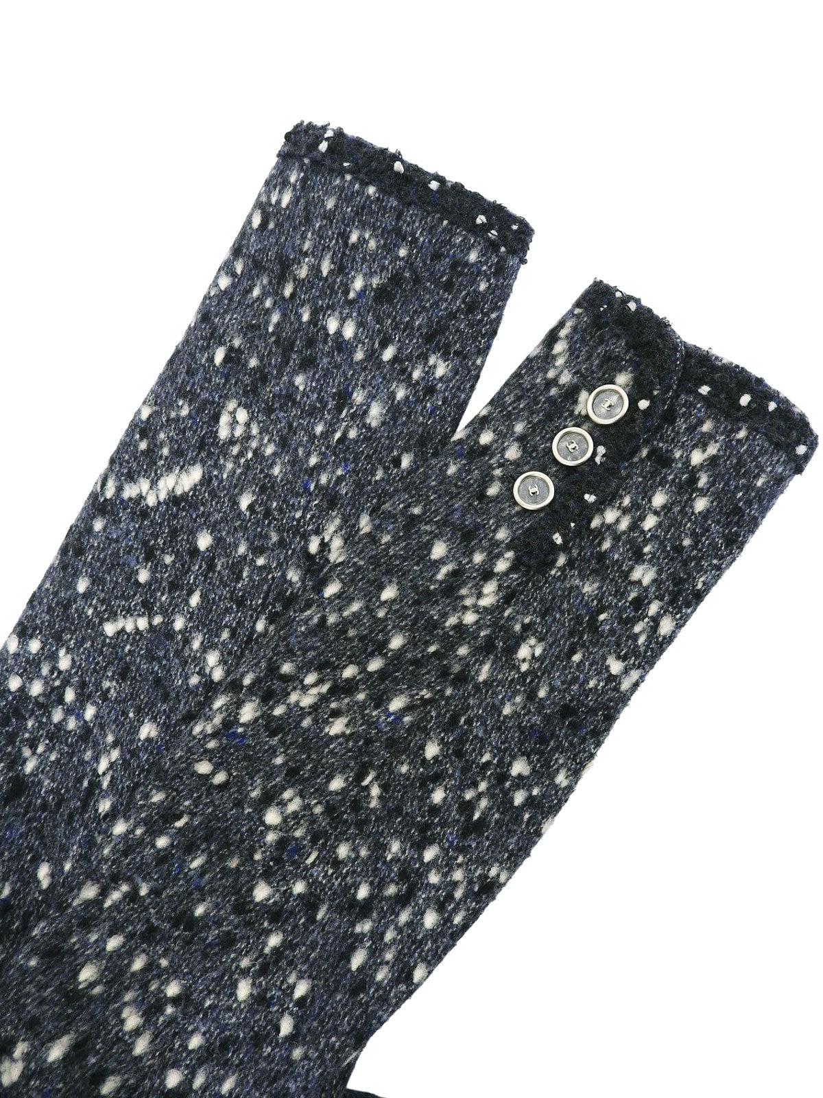 2001 Tweed CC Mark Button Jacket Blue/Gray