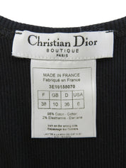 ラインストーンロゴタンクトップ ブラック