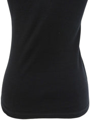 ラインストーンロゴタンクトップ ブラック