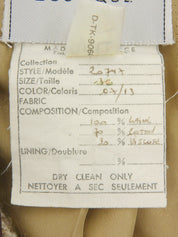 Tweed CC Mark Button Set in Beige/Brown