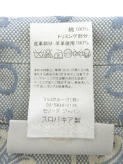 デニムマカダムパターンジャケット ライトブルー