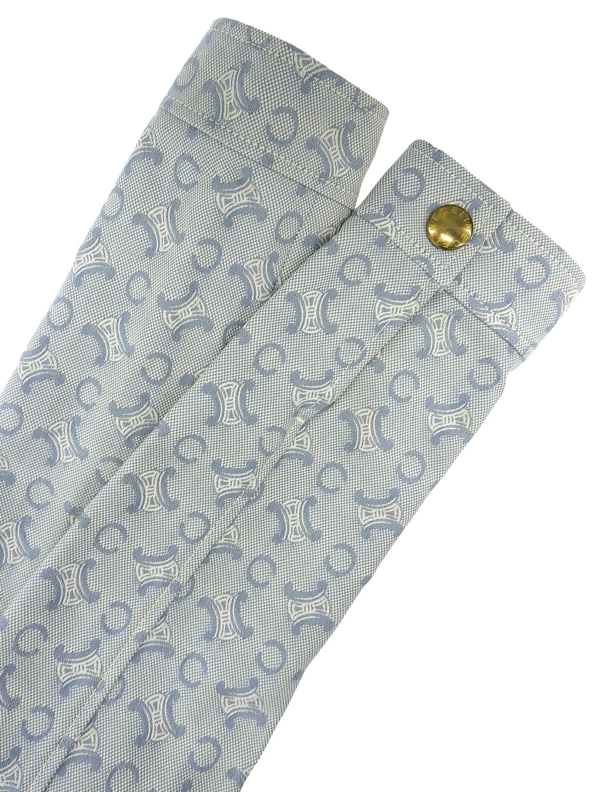 デニムマカダムパターンジャケット ライトブルー