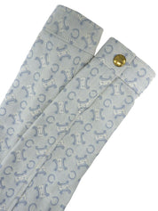 デニムマカダムパターンジャケット ライトブルー