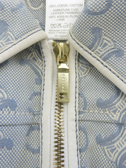 デニムマカダムパターンジャケット ライトブルー