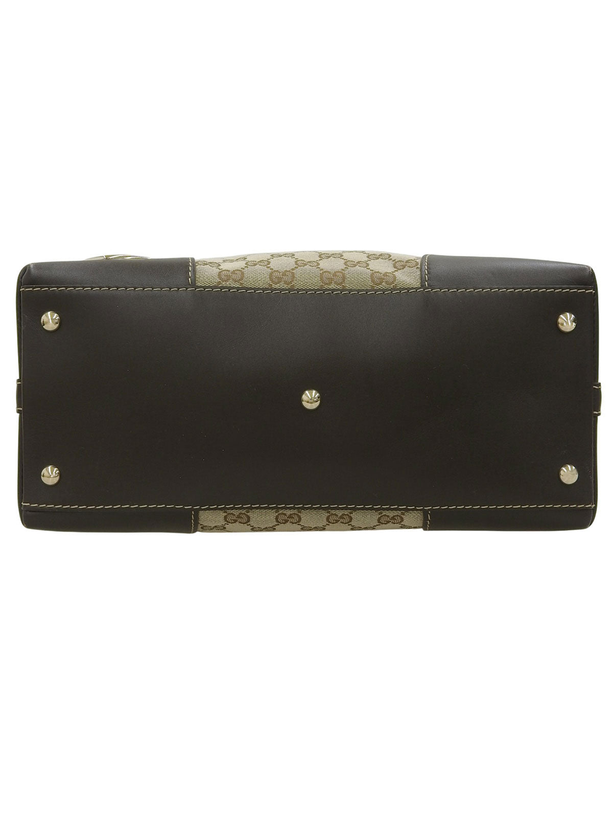 Canvas GG Pattern One-Shoulder Bag in Beige