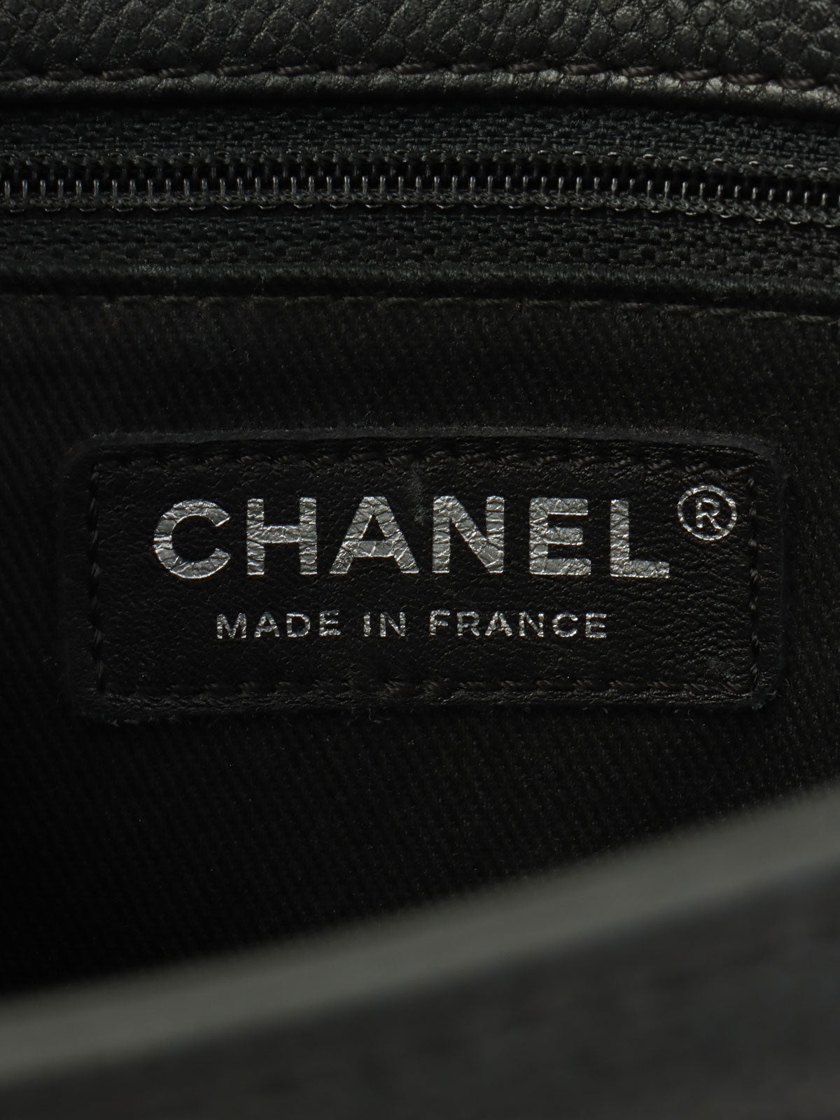 2016 鱼子酱纹理 CC 标志链条手提包 灰色