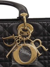 Lady Dior Cannage Stitch 两用包 L 黑色