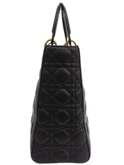 Lady Dior Cannage Stitch 两用包 L 黑色