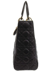 Lady Dior Cannage Stitch 两用包 L 黑色