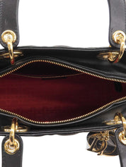 Lady Dior Cannage Stitch 两用包 L 黑色