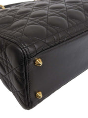 Lady Dior Cannage Stitch 两用包 L 黑色