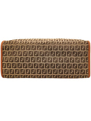 FF Zucchino Pattern Logo Charm Tote Bag, Beige