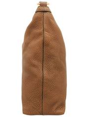 Side Interlocking One-Shoulder Bag Brown