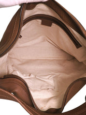 Side Interlocking One-Shoulder Bag Brown