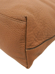 Side Interlocking One-Shoulder Bag Brown