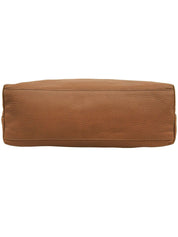 Side Interlocking One-Shoulder Bag Brown