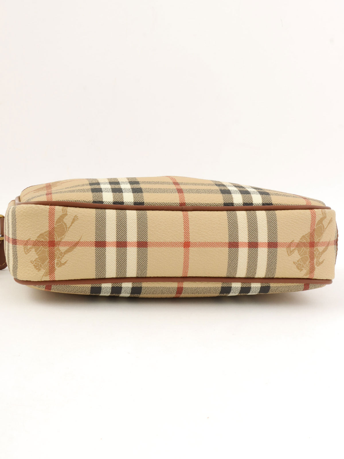 Nova Check Pattern Clutch Bag in Beige/Multi