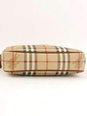 Nova Check Pattern Clutch Bag in Beige/Multi