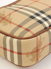 Nova Check Pattern Clutch Bag in Beige/Multi