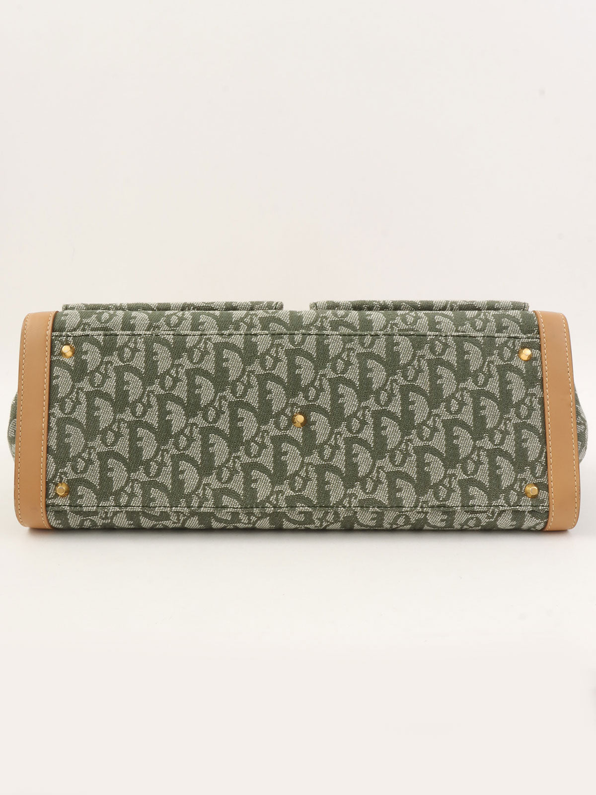 トロッターパターントートバッグ カーキ/ベージュ