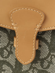 トロッターパターントートバッグ カーキ/ベージュ