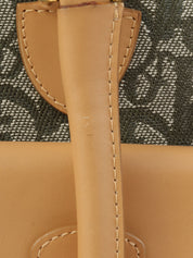 トロッターパターントートバッグ カーキ/ベージュ