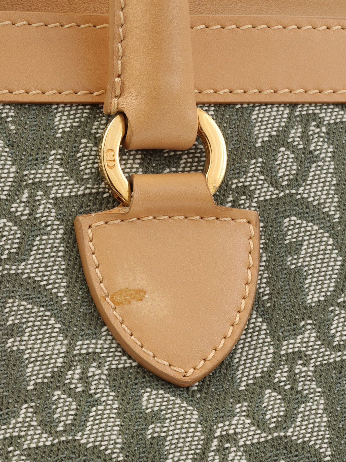 トロッターパターントートバッグ カーキ/ベージュ