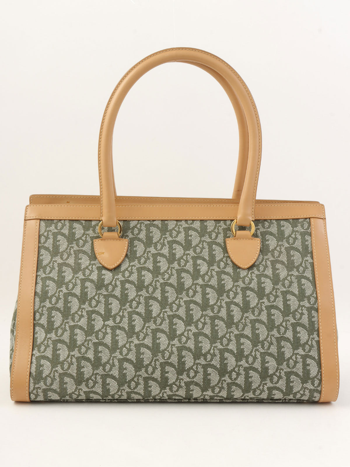 トロッターパターントートバッグ カーキ/ベージュ