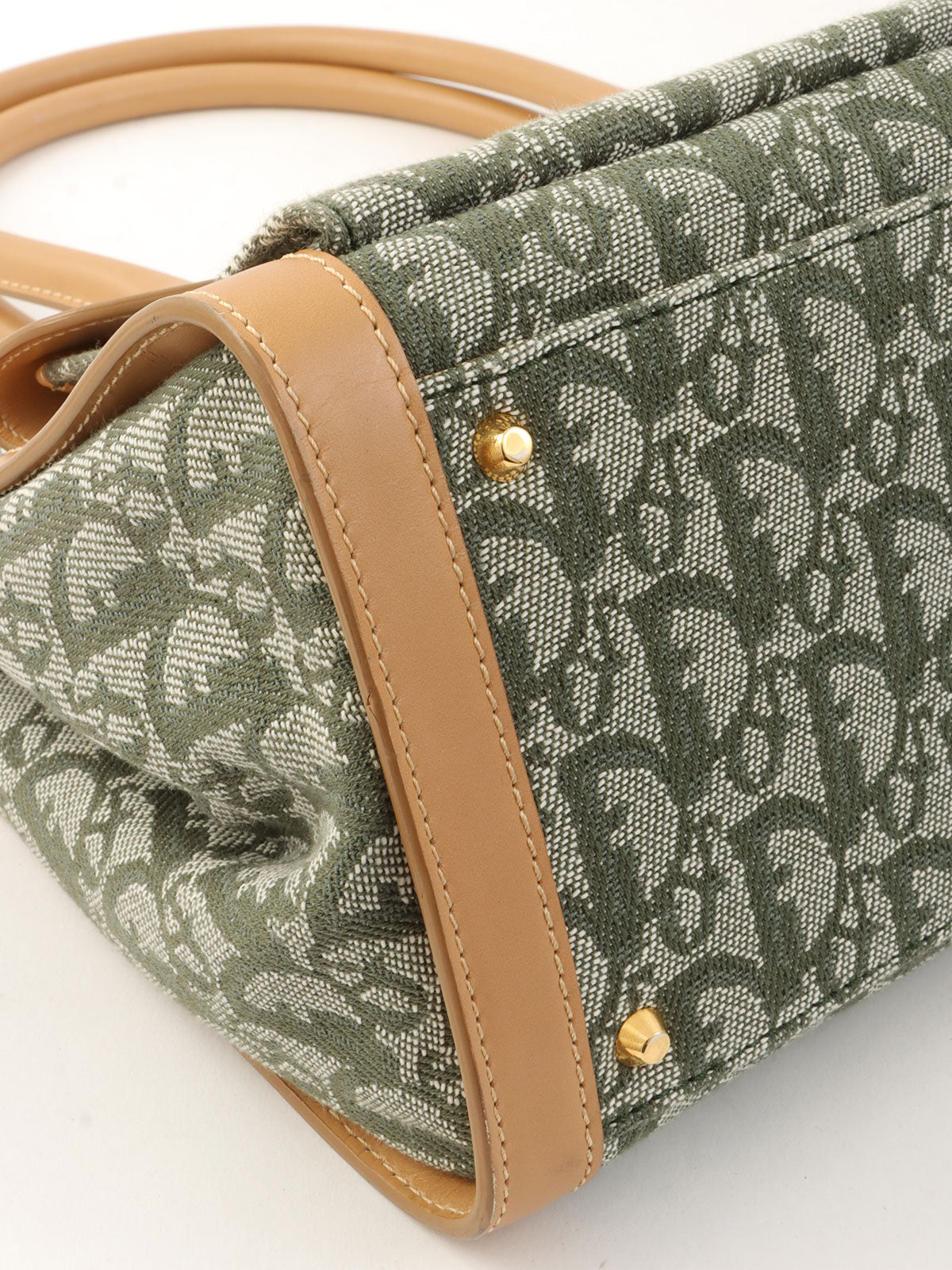 トロッターパターントートバッグ カーキ/ベージュ