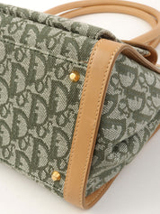 トロッターパターントートバッグ カーキ/ベージュ