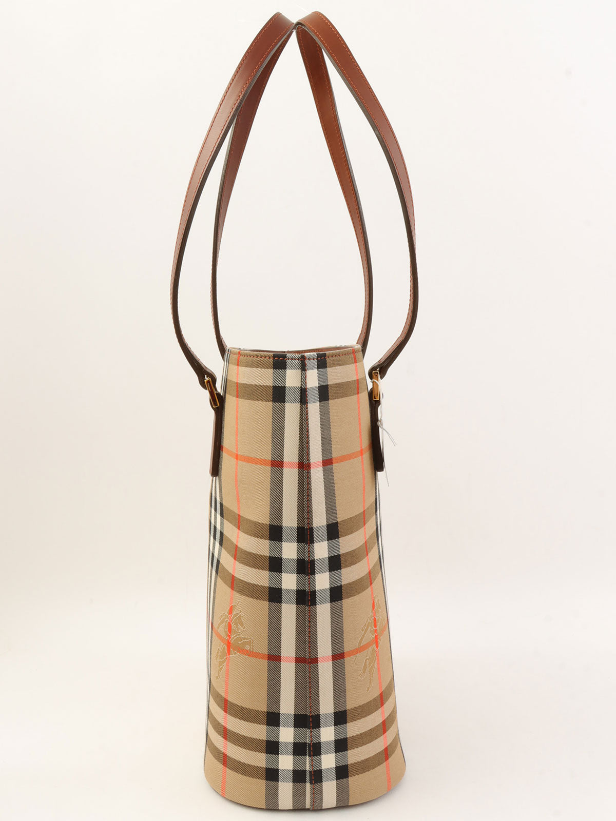 ノバチェックパターントートバッグ ベージュ/ブラウン