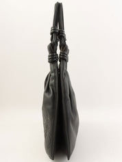 アナグラムステッチショルダーバッグ ブラック