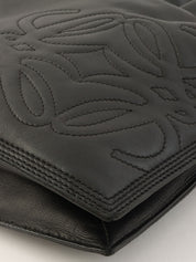 アナグラムステッチショルダーバッグ ブラック