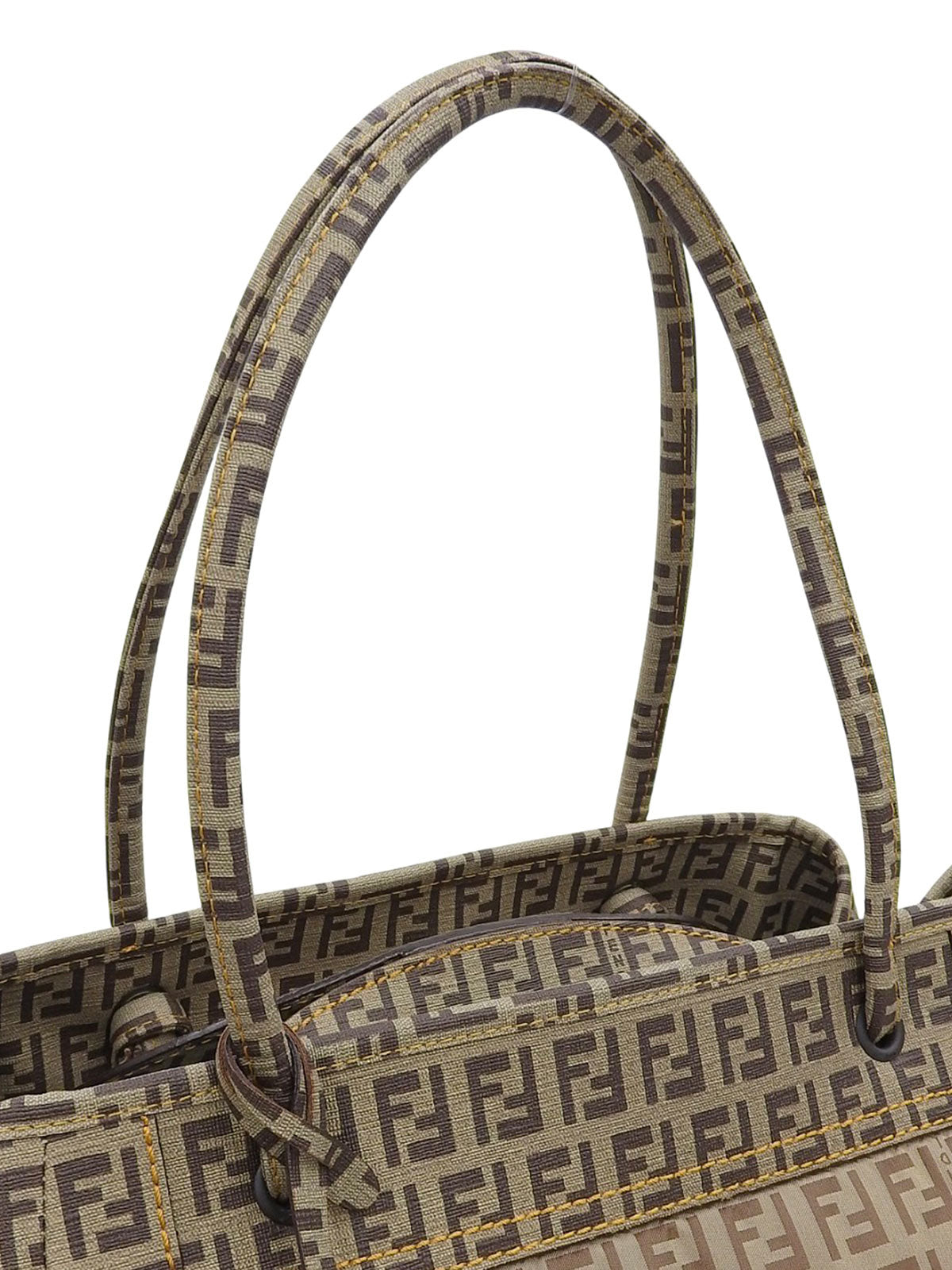 FF Zucchino Pattern Tote Bag, Beige