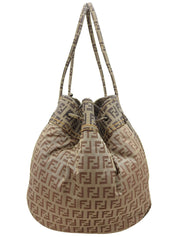 FF Zucchino Pattern Tote Bag, Beige