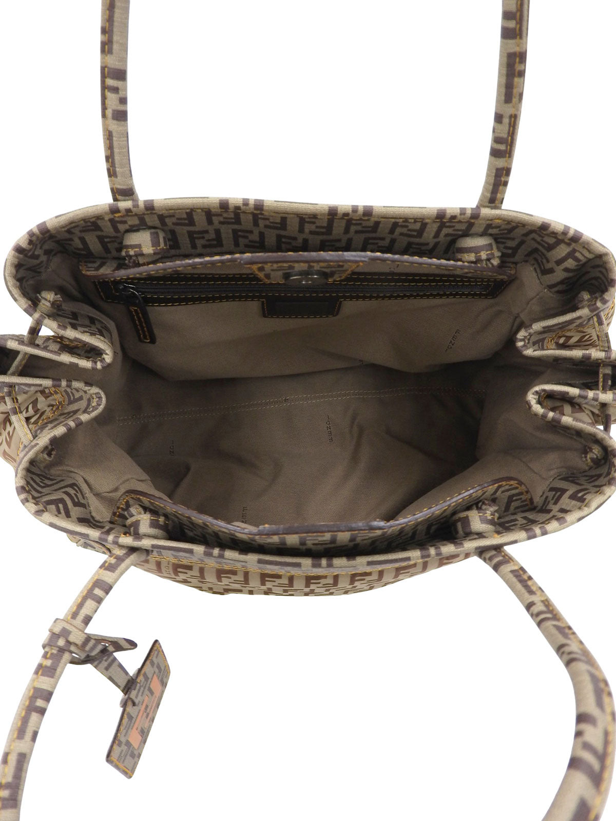 FF Zucchino Pattern Tote Bag, Beige