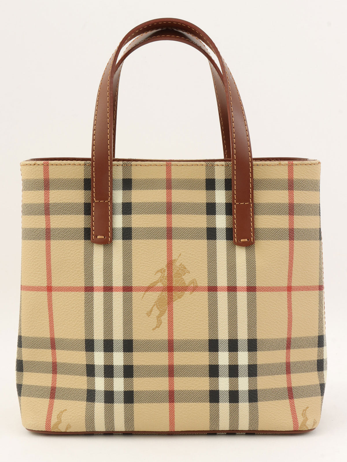 Nova Check Pattern Handbag in Beige
