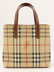 Nova Check Pattern Handbag in Beige
