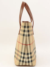 Nova Check Pattern Handbag in Beige