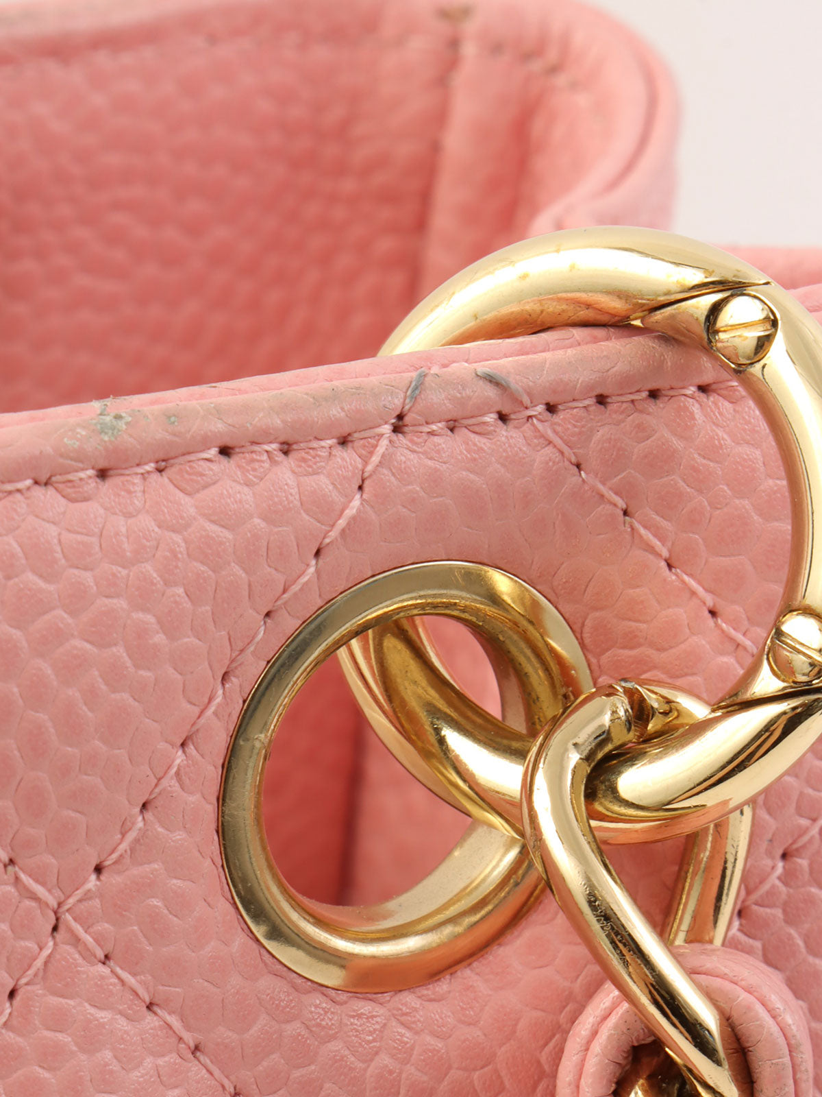 2003年鱼子酱纹PST手提包，粉色