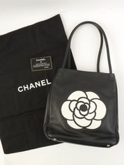 Camellia logo tote bag, black, made around 2001