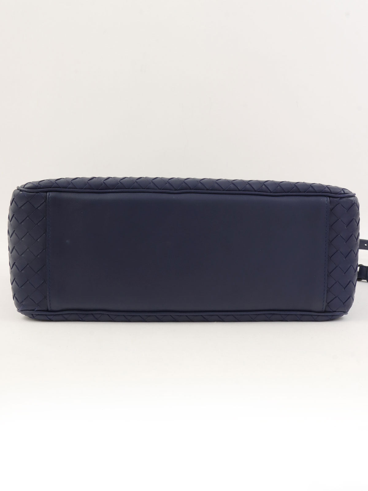 Intrecciato 2-way handbag, navy