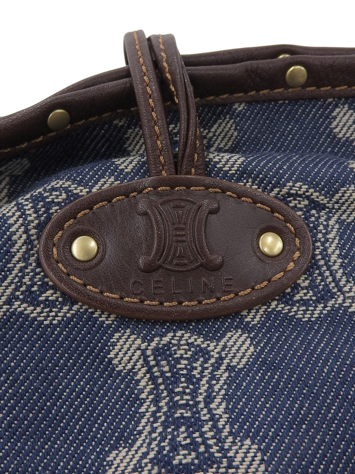 巴黎 Macadam 图案手提包 蓝/棕色