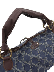 巴黎 Macadam 图案手提包 蓝/棕色