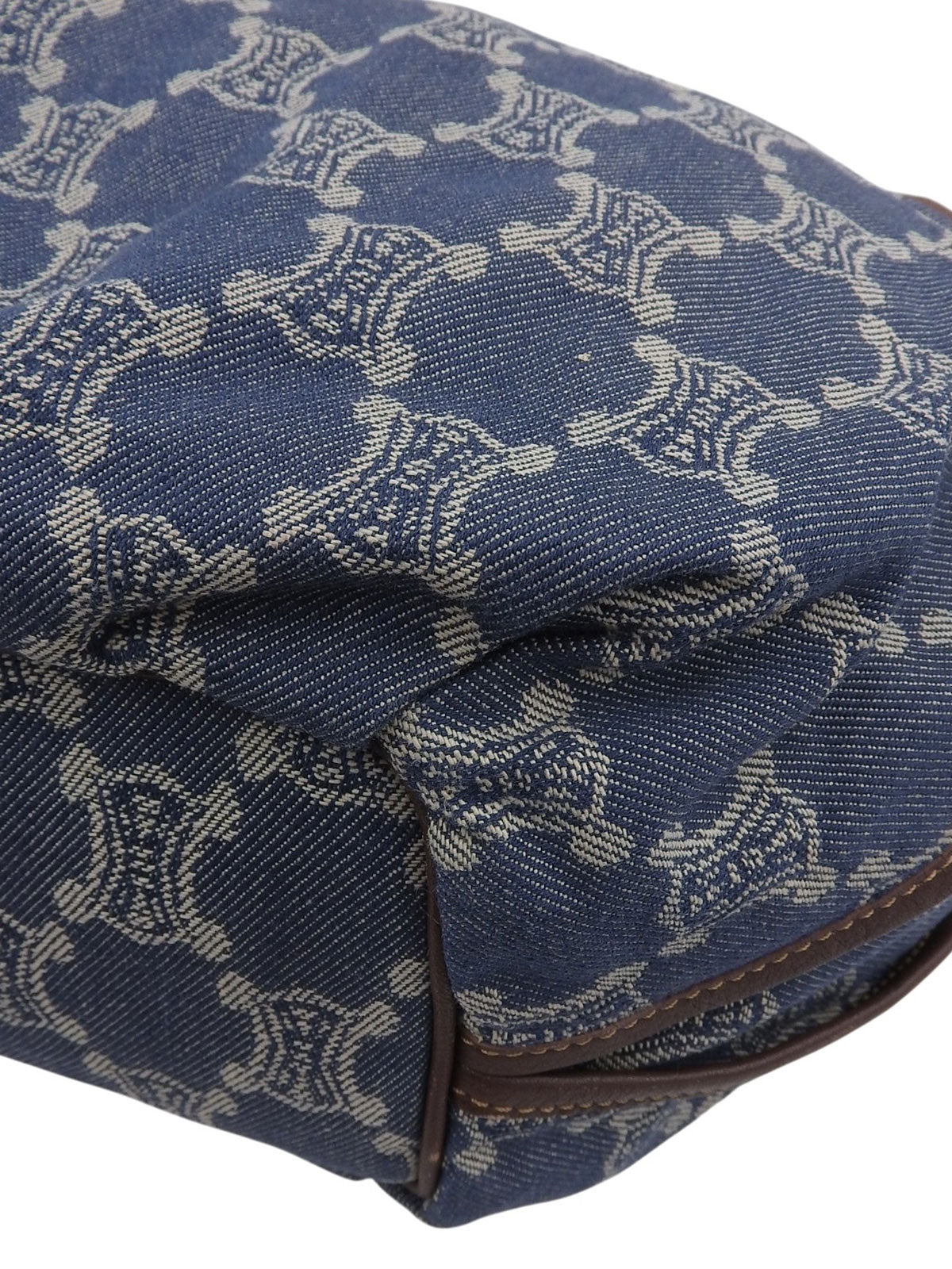 巴黎 Macadam 图案手提包 蓝/棕色