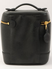 1995年頃製 キャビアスキンCCマークステッチバニティ ブラック